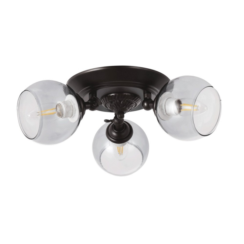 Lustra Claire Negru 3xE27 60W Lampi interior, Lustra Claire Negru 3xE27 60W -1, dioda.ro