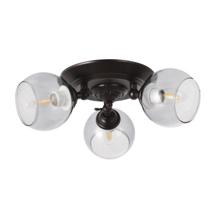 Lampi interior, Lustra Claire Negru 3xE27 60W -1, dioda.ro