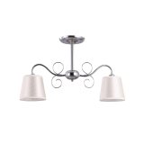 Lampi interior, Lustra Ivy Crom+Alb 2xE27 60W -1, dioda.ro