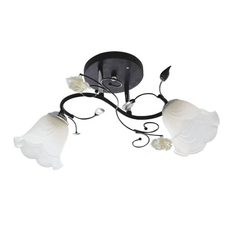 Lampi interior, Lustra Lady Crom+Negru+Alb 2xE14 60W -1, dioda.ro