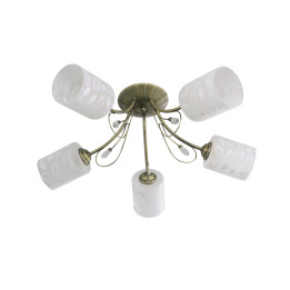 Lampi interior, Lustra Morrison Alama+Alb 5xE27 60W -1, dioda.ro