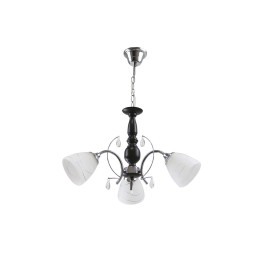 Lampi interior, Lustra Memphis Alb+Crom+Wenge 3xE27 60W      -1, dioda.ro