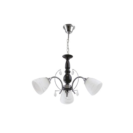 Lampi interior, Lustra Memphis Alb+Crom+Wenge 3xE27 60W      -1, dioda.ro