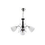 Lampi interior, Lustra Memphis Alb+Crom+Wenge 3xE27 60W      -1, dioda.ro