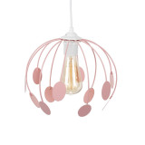 Lampi interior, Pendul Peri Drip Roz 1XE27 60W 70cm  -3, dioda.ro