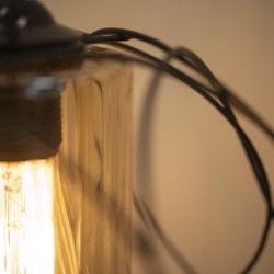 Electrice, Pendul Leylak Negru 1xE27 60W -6, dioda.ro