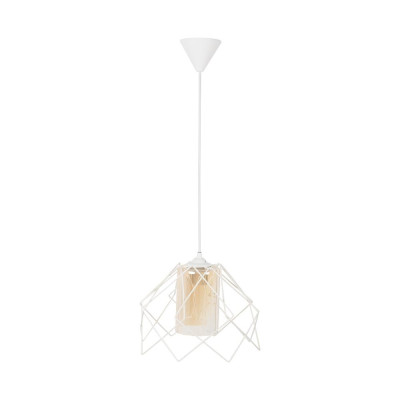Lampi interior, Pendul Kontes Alb 1XE27 60W -4, dioda.ro