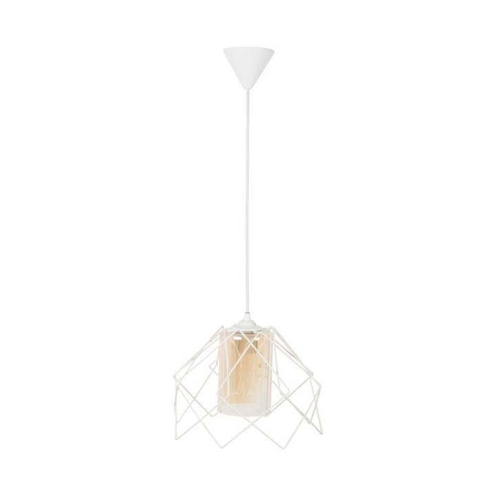 Lampi interior, Pendul Kontes Alb 1XE27 60W -4, dioda.ro