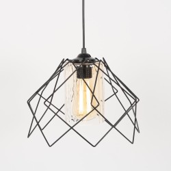 Lampi interior, Pendul Kontes Negru 1xE27 60W -3, dioda.ro