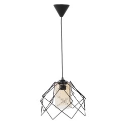 Lampi interior, Pendul Kontes Negru 1xE27 60W -5, dioda.ro