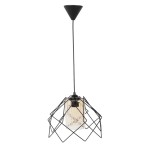 Lampi interior, Pendul Kontes Negru 1xE27 60W -1, dioda.ro