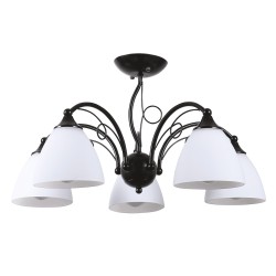 Lampi interior, Lustra Bhoema Alb+Negru 5xE27 60W      -2, dioda.ro