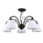 Lampi interior, Lustra Bhoema Alb+Negru 5xE27 60W      -1, dioda.ro