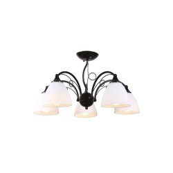 Lampi interior, Lustra Bhoema Alb+Negru 5xE27 60W      -3, dioda.ro