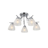 Lampi interior, Lustra Katarina Crom 5xE27 60W -2, dioda.ro