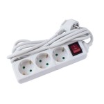 Prelungitoare, STROHM SM-3PK-3M-WH-1.5MMP, PRELUNGITOR 3 PRIZE, INTRERUPATOR, CABLU 3M, 3X1.5MMP -1, dioda.ro