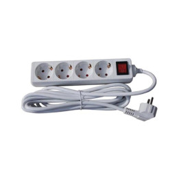 Prelungitoare, STROHM SM-4K-1.5M-WH-1.5MMP, PRELUNGITOR 4 PRIZE, INTRERUPATOR, CABLU 1.5M, 3X1.5MMP, ALB -1, dioda.ro