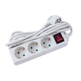 Prelungitoare, STROHM SM-3PK-5M-WH-1.5MMP, PRELUNGITOR 3 PRIZE, INTRERUPATOR, CABLU 5M, 3X1.5MMP, ALB -1, dioda.ro