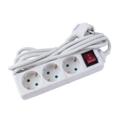 Prelungitoare, STROHM SM-3PK-5M-WH-1.5MMP, PRELUNGITOR 3 PRIZE, INTRERUPATOR, CABLU 5M, 3X1.5MMP, ALB -1, dioda.ro