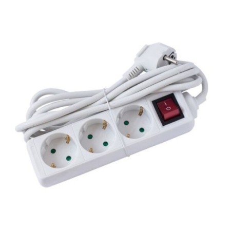 Prelungitoare, STROHM SM-3PK-5M-WH-1.5MMP, PRELUNGITOR 3 PRIZE, INTRERUPATOR, CABLU 5M, 3X1.5MMP, ALB -1, dioda.ro