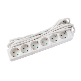 Prelungitoare, STROHM SM-6P-3M-WH-1.5MMP, PRELUNGITOR 6 PRIZE, CABLU 3M, 3X1.5MMP -1, dioda.ro
