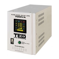 UPS centrale termice, UPS pentru centrala TED Electric 7000VA / 5000W Runtime extins utilizeaza 4 acumulatori (ne -5, dioda.ro