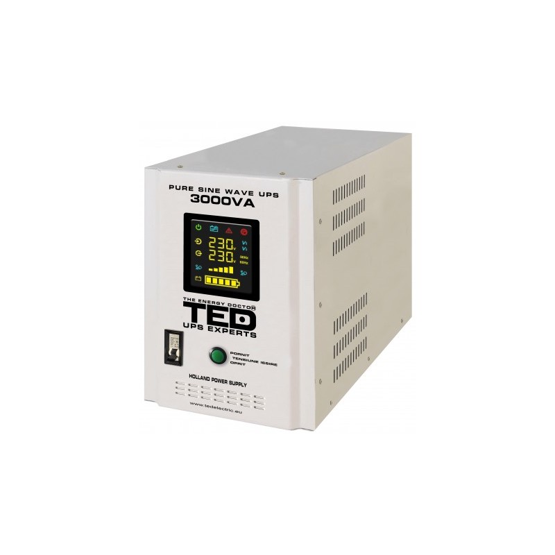 UPS pentru centrala TED Electric 3000VA / 2100W Runtime extins utilizeaza 2 acumulatori (neinclusi) UPS centrale termice, UPS pentru centrala TED Electric 3000VA / 2100W Runtime extins utilizeaza 2 acumulatori (ne -4, dioda.ro