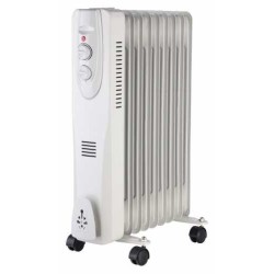 Climatizare, Radiator electric portabil cu ulei 9 elementi 2000W Well -1, dioda.ro