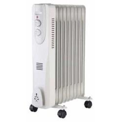 Climatizare, Radiator electric portabil cu ulei 9 elementi 2000W Well -2, dioda.ro