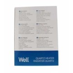 Climatizare, Radiator electric quartz 800W Well -4, dioda.ro