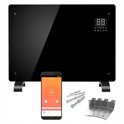 Panouri Radiante, Panou Radiant Infrarosu Termoglass PRO 2000W Incalzitor Electric COMFORT (NEGRU) cu WIFI Google -10, dioda.ro