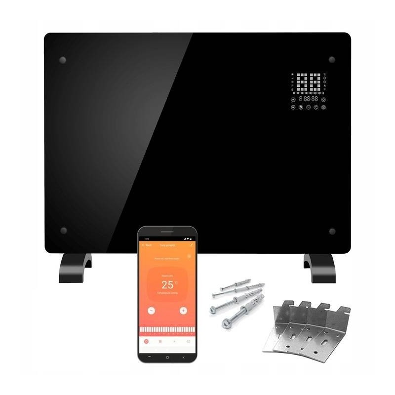Panouri Radiante, Panou Radiant Infrarosu Termoglass PRO 2000W Incalzitor Electric COMFORT (NEGRU) cu WIFI Google -10, dioda.ro