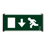 Lampa Exit LED Jos 3W Basil Corpuri de iluminat tehnice, Lampa Exit LED Jos 3W Basil -2, dioda.ro
