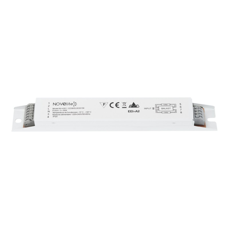 Corpuri de iluminat tehnice, Droser Electronic 2x36W Tub T8 -1, dioda.ro