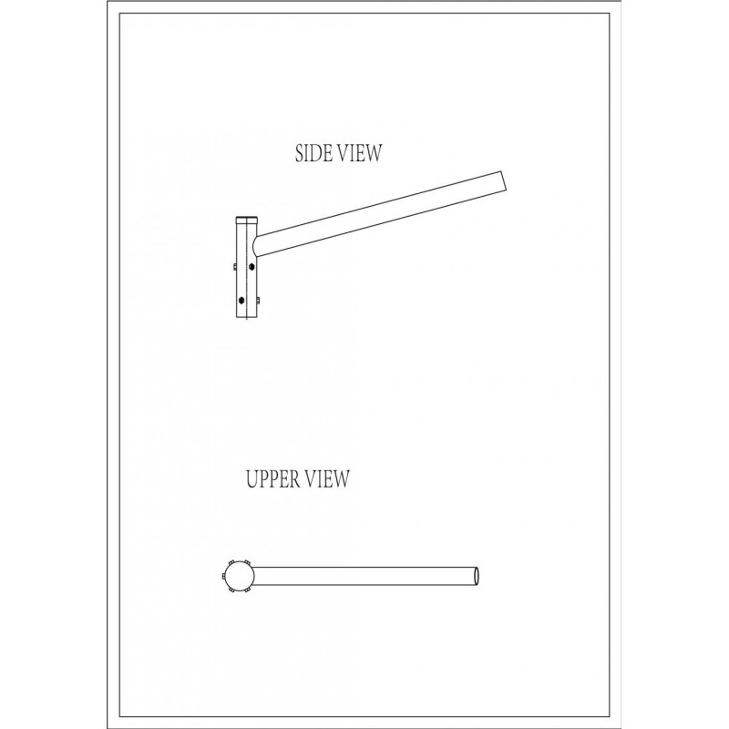 Brat Simplu Drept 0.5m Corpuri de iluminat tehnice, Brat Simplu Drept 0.5m -1, dioda.ro
