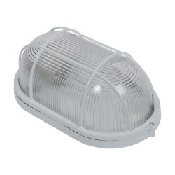 Corpuri de iluminat tehnice, Lampa BAT Grila Transparent 1xE27 max. 100W Alb -2, dioda.ro