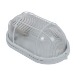 Corpuri de iluminat tehnice, Lampa BAT Grila Transparent 1xE27 max. 100W Alb -1, dioda.ro