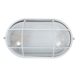 Corpuri de iluminat tehnice, Lampa BAT Grila Transparent 1xE27 max. 100W Alb -3, dioda.ro