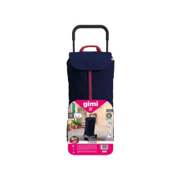 Cărucioare de cumpărături, Cărucior de cumpărături cu 4 roți, cu cadru din oțel GIMI TWIN BLUE 50L 169326 -1, dioda.ro