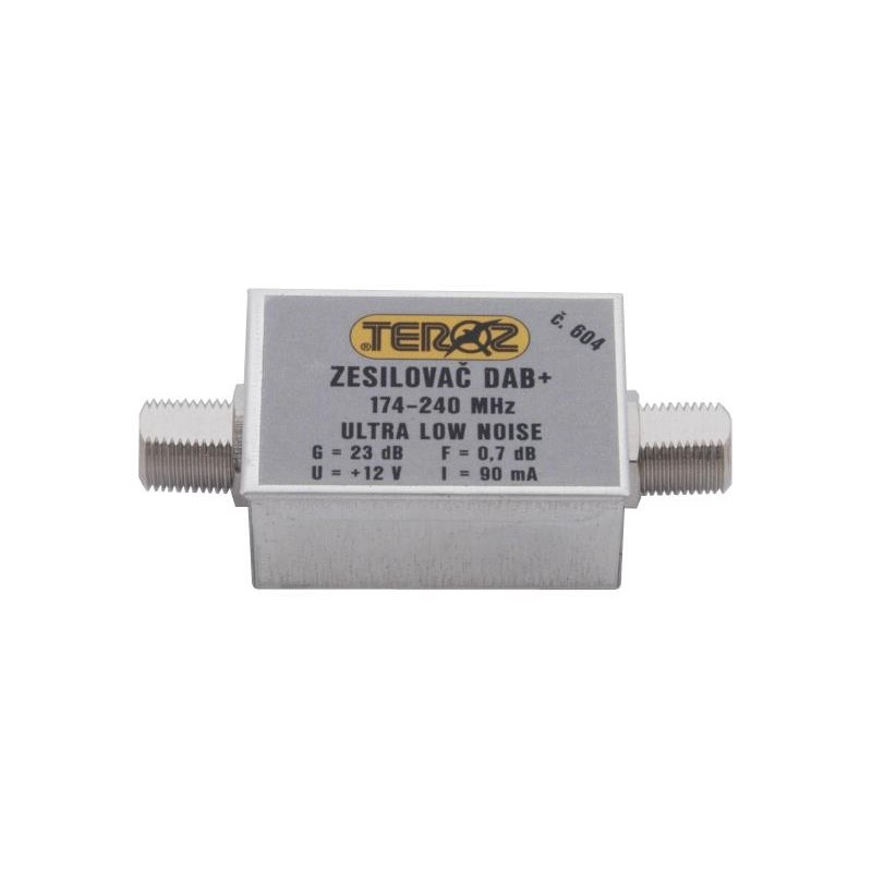 Amplificator antenă Teroz 604X, zgomot redus, DAB, G23dB, F0,7dB, U 120dBμV, FF Amplificatoare Splittere Filtre TV, Amplificator antenă Teroz 604X, zgomot redus, DAB, G23dB, F0,7dB, U 120dBμV -1, dioda.ro