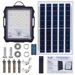 Proiectoare LED, Proiector LED SOLAR 100W , Panou Solar 12W , Acumulator 6000mAh , Telecomanda -4, dioda.ro