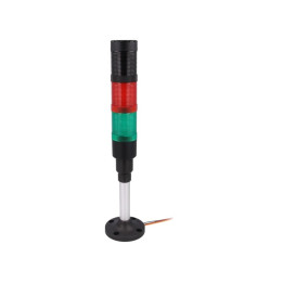 Semnalizatoare Acustice si Optice, Semnalizator: coloană de semnalizare LED roşie/verde 230VAC -1, dioda.ro