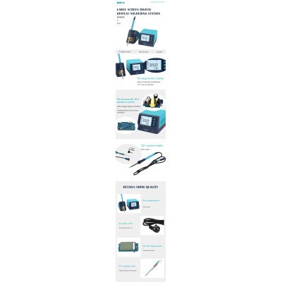 Bakon, Statie de lipit afisaj lcd control digital 60w element de incalzire ceramic -18, dioda.ro