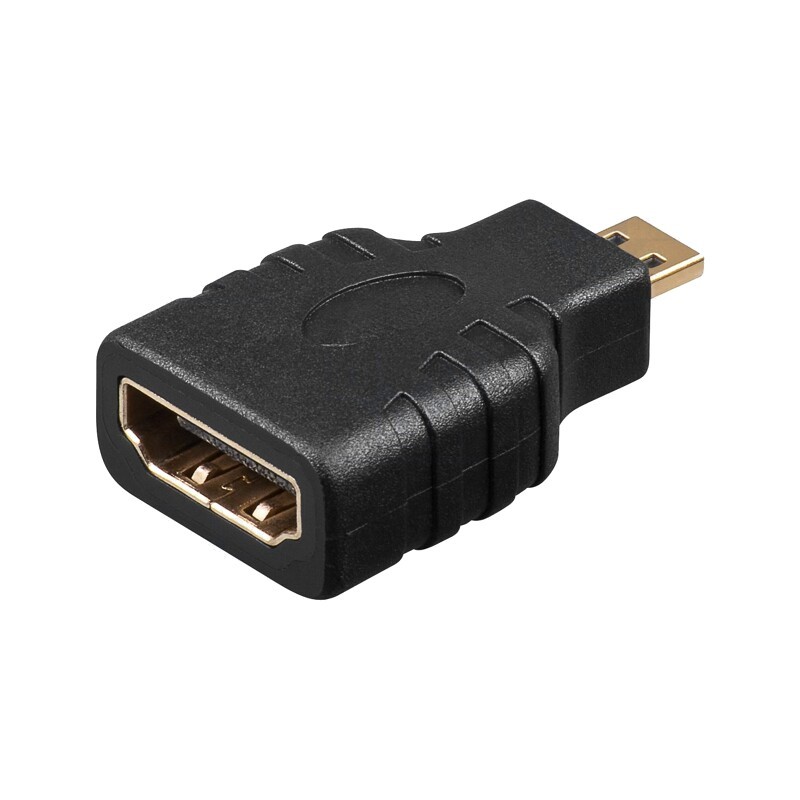 Conectori, Adaptor HDMI soclu,micro mufă HDMI Culoare: neagră -1, dioda.ro