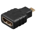 Conectori, Adaptor HDMI soclu,micro mufă HDMI Culoare: neagră -1, dioda.ro