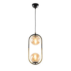 Interior, Pendul Monet 2XE27, negru antic, Oktay -1, dioda.ro