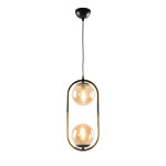 Pendul Monet 2XE27, negru antic, Oktay Interior, Pendul Monet 2XE27, negru antic, Oktay -1, dioda.ro