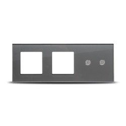 Pulsar-SMART HOME, Rama tripla 2P+2T gri, aparataj touch PULSAR NS -1, dioda.ro