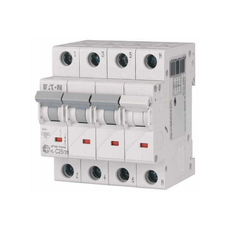 Intrerupatoare automate modulare, Intrerupator Automat Xpole Home 25A 3P+N C 4.5kA HL-C25/3N -1, dioda.ro