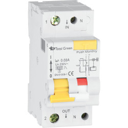 Intrerupatoare automate diferentiale, Intrerupator Automat Diferential Combinat 1P+N 6A 30mA -1, dioda.ro